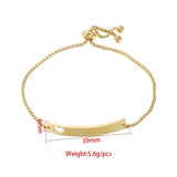 Personalized Name Bracelet Letter Heart Chain Adjustable Stainless Steel