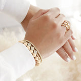 Adjustable Wooden Beaded 3pcs Bracelet Sets Personalized Name Jewelry