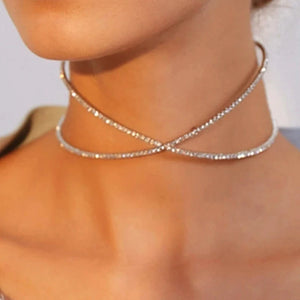 Adjustable Punk Alloy Collar Choker Necklaces for Women