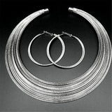 African Multilayer Choker Bib Necklace Earrings Set