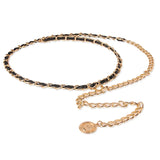 Metal Leather Braided Waist Chain Sweet Sexy Decorative Waist Chain BC1004