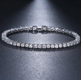 Moissanite Zircon Hip Hop Tennis Bracelet