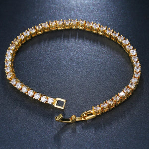 Moissanite Zircon Hip Hop Tennis Bracelet