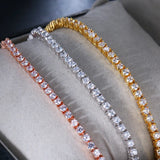 Moissanite Zircon Hip Hop Tennis Bracelet