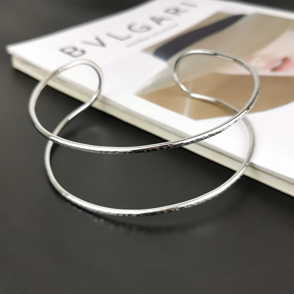 Alloy Choker Necklace Women Metal Collar Statement Jewelry Chocker