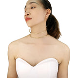Alloy Choker Necklace Women Metal Collar Statement Jewelry Chocker