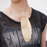 Alloy Geometric Choker Necklace Women Long Pendants Torques Statement Necklaces
