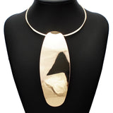 Alloy Geometric Choker Necklace Women Long Pendants Torques Statement Necklaces