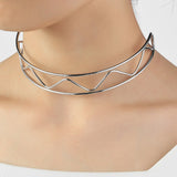 Metal Collar Statement Necklace for Women