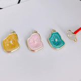 Alloy Pendant with Pearl Flower Stud Earring Necklace