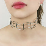 Alloy Torques Choker Necklaces Women Metal Collar Statement Necklace