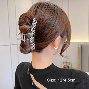 Zircon Heart Flower Pendant Hairpin Clip