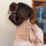 Zircon Heart Flower Pendant Hairpin Clip