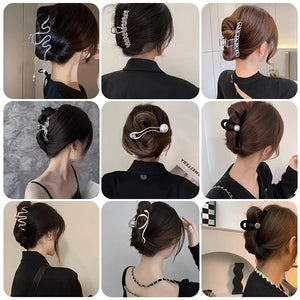 Zircon Heart Flower Pendant Hairpin Clip