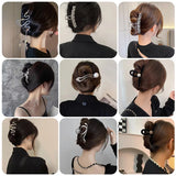 Zircon Heart Flower Pendant Hairpin Clip