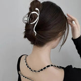 Zircon Heart Flower Pendant Hairpin Clip