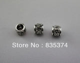 Alloy antique silver Big Hole Beads European Jewelry 10*9mm