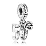 Love Pendant Beads 925 Silver Charms for Bracelet DIY Jewelry
