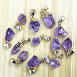 Amethysts Pendant Natural Stone Irregular Citrines Pendant