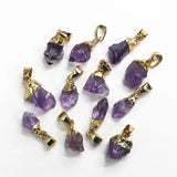 Amethysts Pendant Natural Stone Irregular Citrines Pendant
