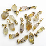 Amethysts Pendant Natural Stone Irregular Citrines Pendant