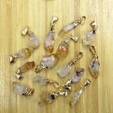 Amethysts Pendant Natural Stone Irregular Citrines Pendant