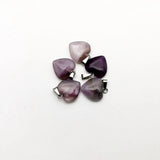 Amethyst Heart Pendant Necklace - 16MM Charm