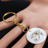 Horus Eye Stainless Steel Keyring for Women K77679S07