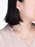 Angel Wings Crystal Zircon Diamonds Pendant Necklaces Silver Choker