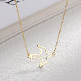 925 Silver Choker Necklace with Pigeon Pendant