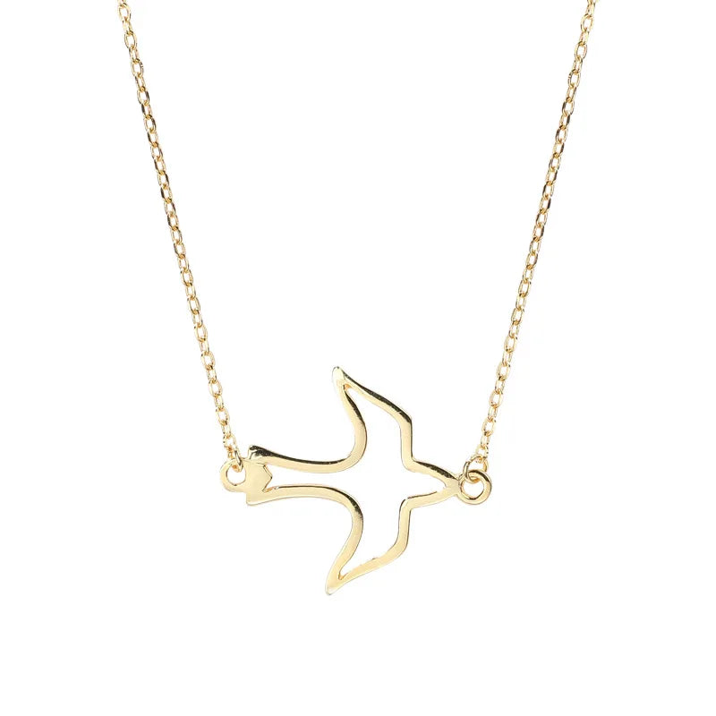 925 Silver Choker Necklace with Pigeon Pendant