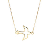925 Silver Choker Necklace with Pigeon Pendant
