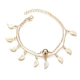Silver Ankle Bracelet for Women Beach Foot Jewelry