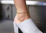 Silver Ankle Bracelet for Women Beach Foot Jewelry