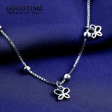 925 Sterling Silver Butterfly Anklet For Women