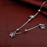 925 Sterling Silver Butterfly Anklet For Women
