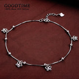 925 Sterling Silver Butterfly Anklet For Women