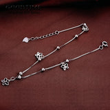 925 Sterling Silver Butterfly Anklet For Women