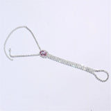 Summer Beach Rhinestone Ankle Chain Crystal Claw Jewelry
