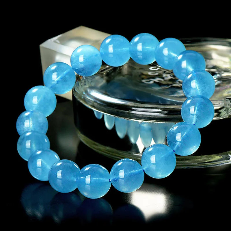 Aquamarines Bracelets for Women Single Circle Crystal Bracelet
