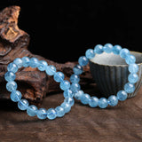Aquamarines Bracelets for Women Single Circle Crystal Bracelet