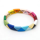 Rainbow Bangles Jewelry Gift Multicolor Bracelet Moda Valentines Gift