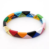 Rainbow Bangles Jewelry Gift Multicolor Bracelet Moda Valentines Gift