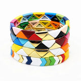 Rainbow Bangles Jewelry Gift Multicolor Bracelet Moda Valentines Gift
