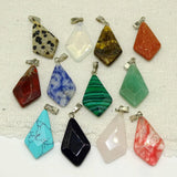 Arrow Natural Stone Pendants for Jewelry Making Necklace Charm 12pcs/lot