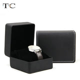 Portable Artificial Leather Watch Box with Pillow Package Case
