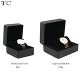 Portable Artificial Leather Watch Box with Pillow Package Case