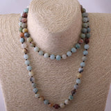 Amazonite Stones Beaded Necklace for Women