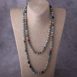 Amazonite Stones Beaded Necklace for Women