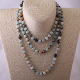 Amazonite Stones Beaded Necklace for Women